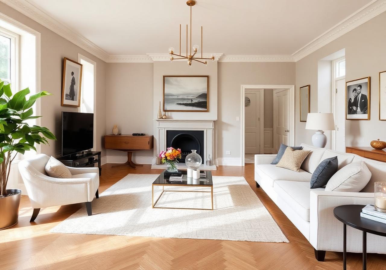 Renovated living room